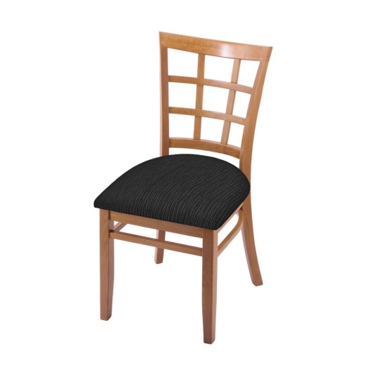 3130 18" Chair With Medium Finish And Graph Coal Seat