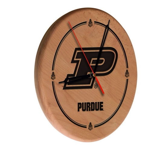 Purdue Laser Engraved Wood Clock By The Holland Bar Stool Co