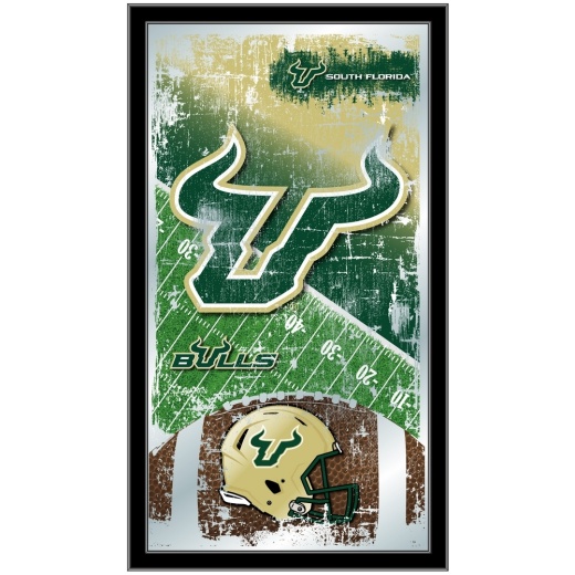 South Florida 15" X 26" Football Mirror By Holland Bar Stool Company