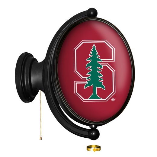Stanford Cardinal: Original Oval Rotating Lighted Wall Sign