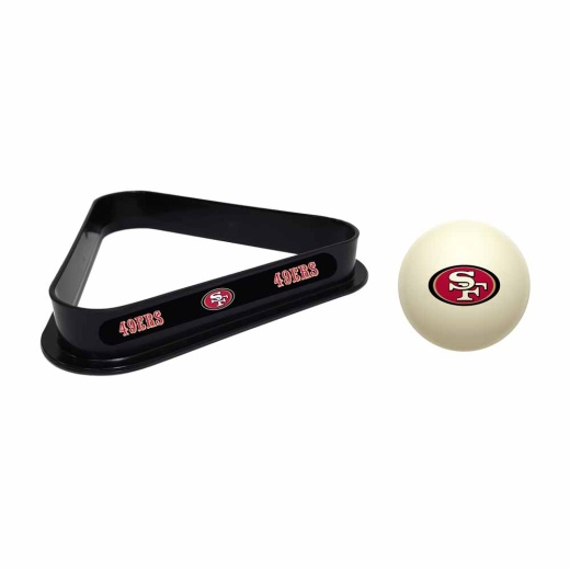 San Francisco 49Ers Cue Ball & Ball Rack