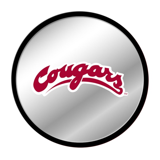 Washington State Cougars: Modern Disc Mirrored Wall Sign