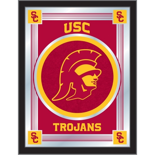 University Of Southern California 17"X22" Logo Wall Mirror By Holland Bar Stool Company