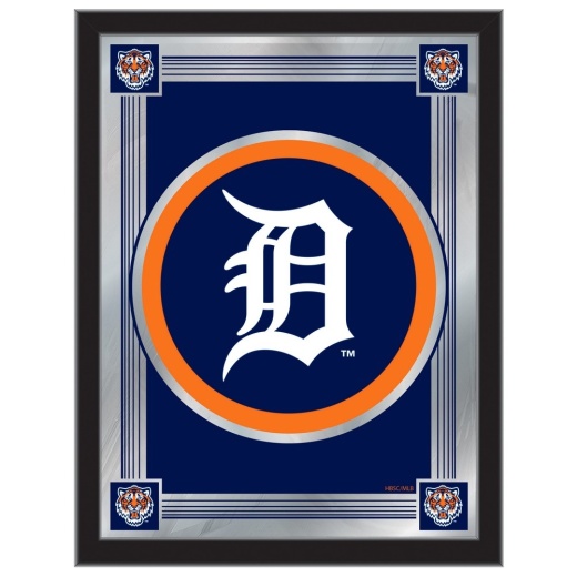 Detroit Tigers 17"X22" Logo Wall Mirror By Holland Bar Stool