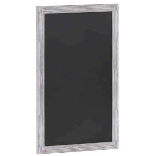 Canterbury 24" X 36" Whitewashed Wall Mount Magnetic Chalkboard Sign With Eraser, Hanging Wall Chalkboard Memo Board For Home, School, Or Business