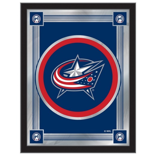 Columbus Blue Jackets 17" X 22" Logo Mirror By Holland Bar Stool Company