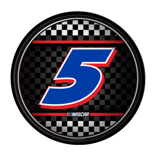 Kyle Larson: Checkered Flag Modern Disc Wall Sign