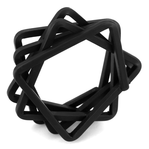 Alamode Lo4235 Ruthenium Brass Ring With No Stone - 6