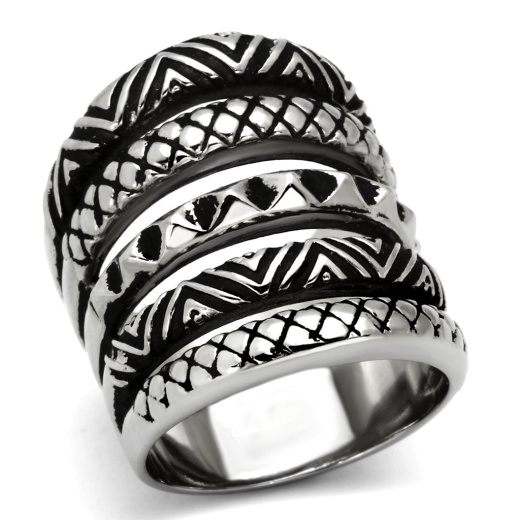 Alamode Tk1008 High Polished Stainless Steel Ring No Stone
