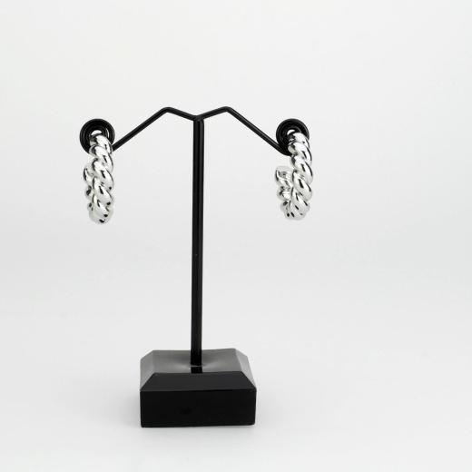3W1761 - Imitation Rhodium Brass Earring With Nostone In No Stone - Alamode