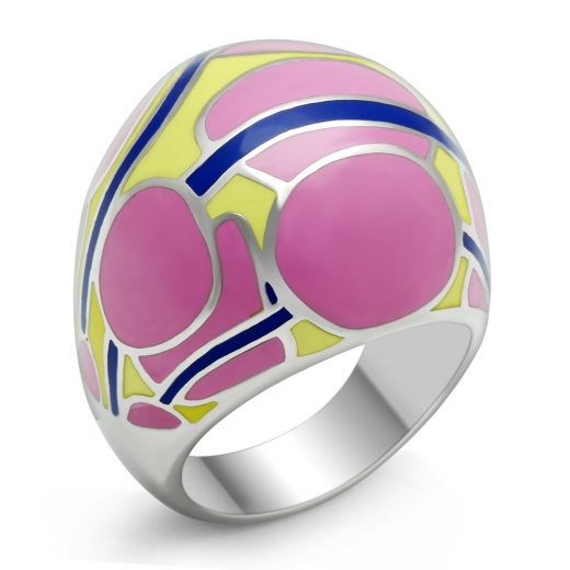 Alamode Tk250 - High Polished Stainless Steel Ring With No Stone