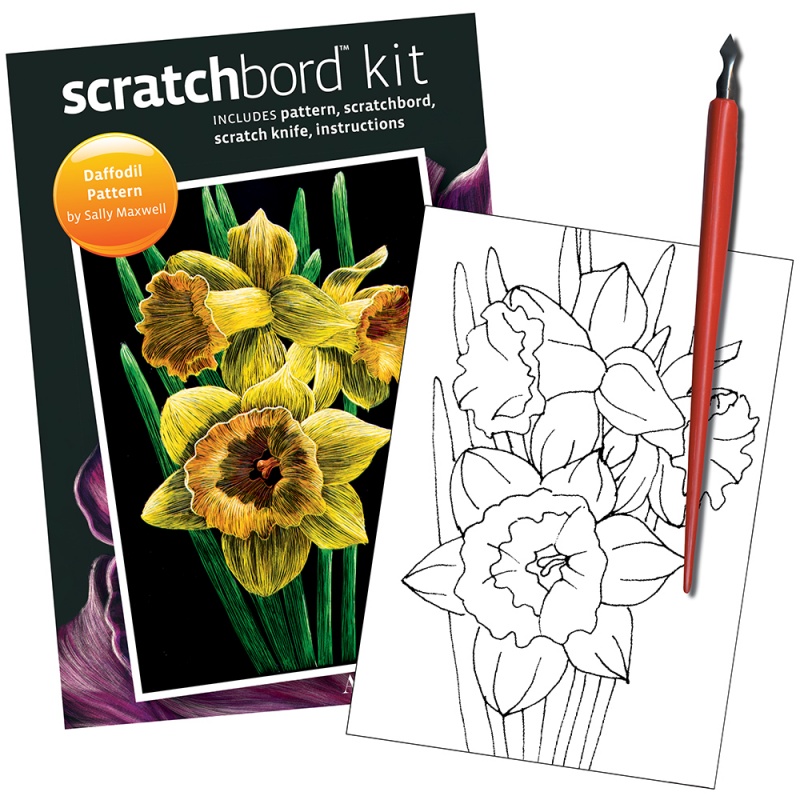Scratchbord Project Kit: Daffodil