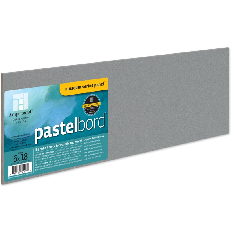 Pastelbord Grey 1/8" Flat 6X18