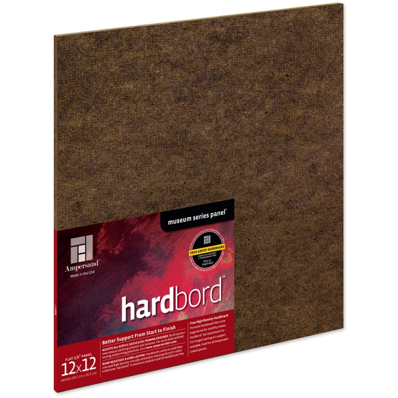 Hardbord 1/8" Flat 12x12
