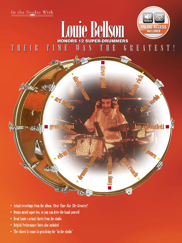 Louie Bellson: Their Time Was The Greatest! Louie Bellson Honors 12 Super-Drummers Book & Online Audio