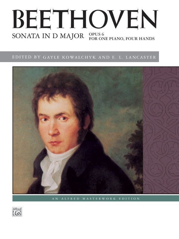 Beethoven: Sonata In D Major, Opus 6 Book