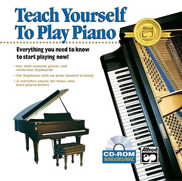 Alfred's Teach Yourself To Play Piano Everything You Need To Know To Start Playing Now! Cd-Rom Jewel Case