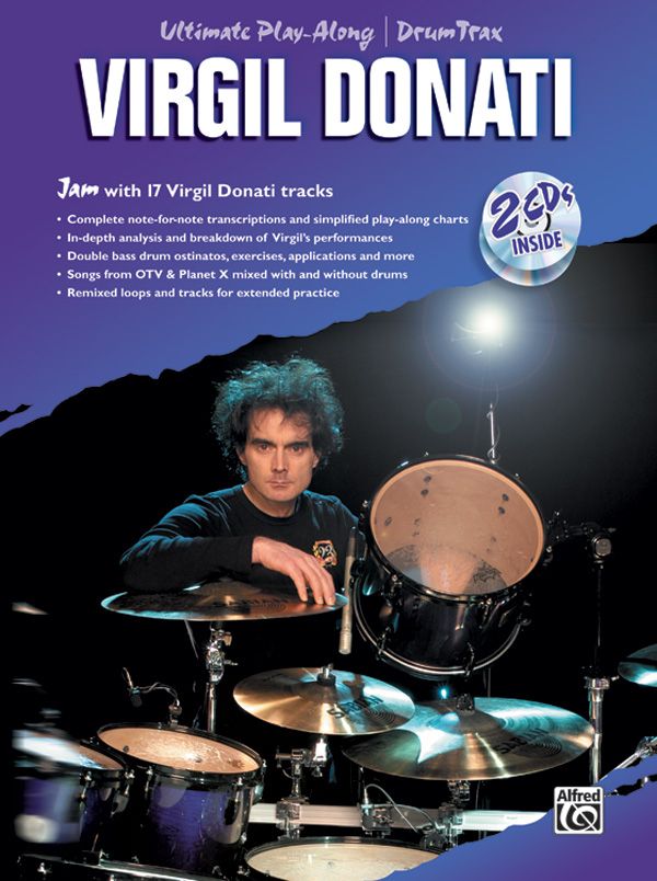 Ultimate Play-Along Drum Trax: Virgil Donati Jam With 17 Virgil Donati Tracks Book & 2 Cds
