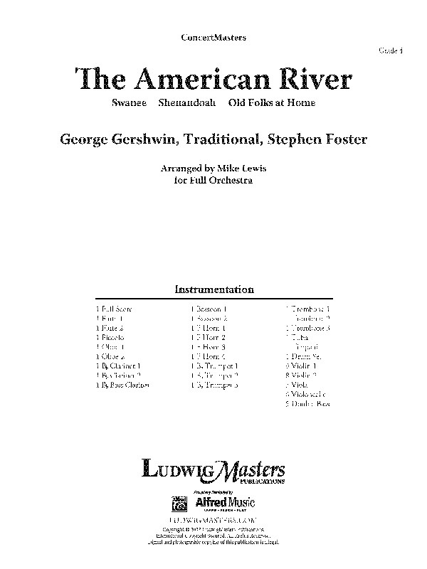 The American River Full Score