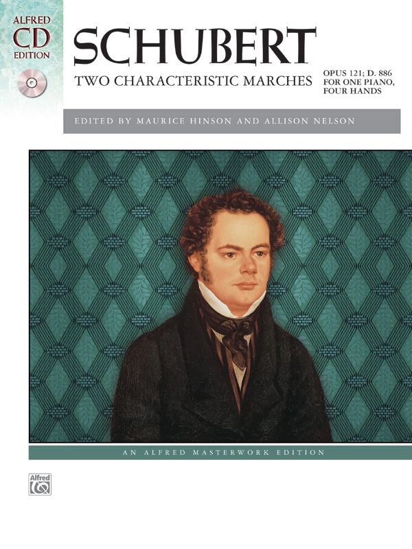 Schubert: Two Characteristic Marches, Opus 121, D. 886 Book & Cd