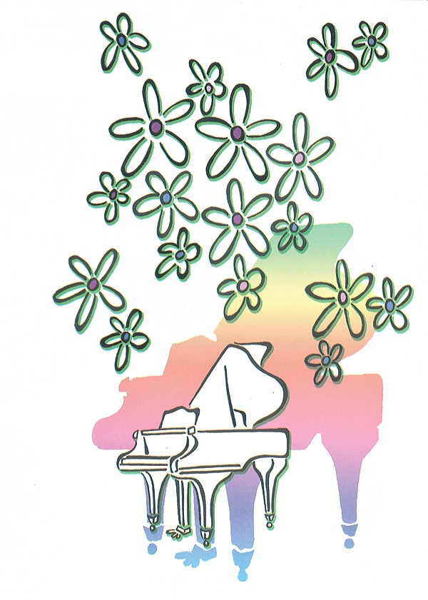 Schaum Recital Programs (Blank) #69: Flowers And Piano 25 Programs (Blank)
