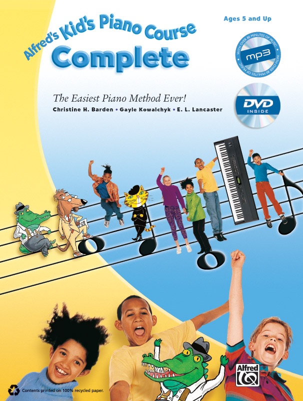Alfred's Kid's Piano Course, Complete The Easiest Piano Method Ever! Book, Cd & Dvd
