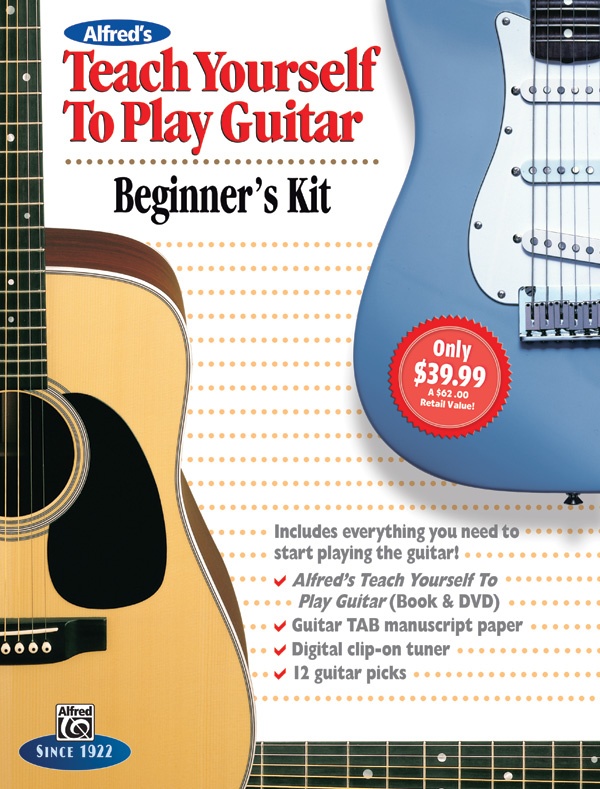 Alfred's Teach Yourself To Play Guitar: Beginner's Kit Everything You Need To Start Playing Guitar Boxed Set (Starter Pack)