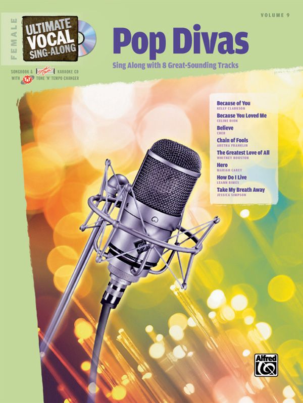 Ultimate Vocal Sing-Along: Pop Divas (Female Voice) Book & Enhanced Cd