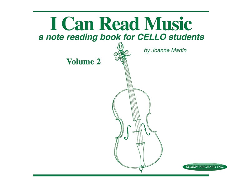 I Can Read Music, Volume 2 A Note Reading Book For Cello Students Book