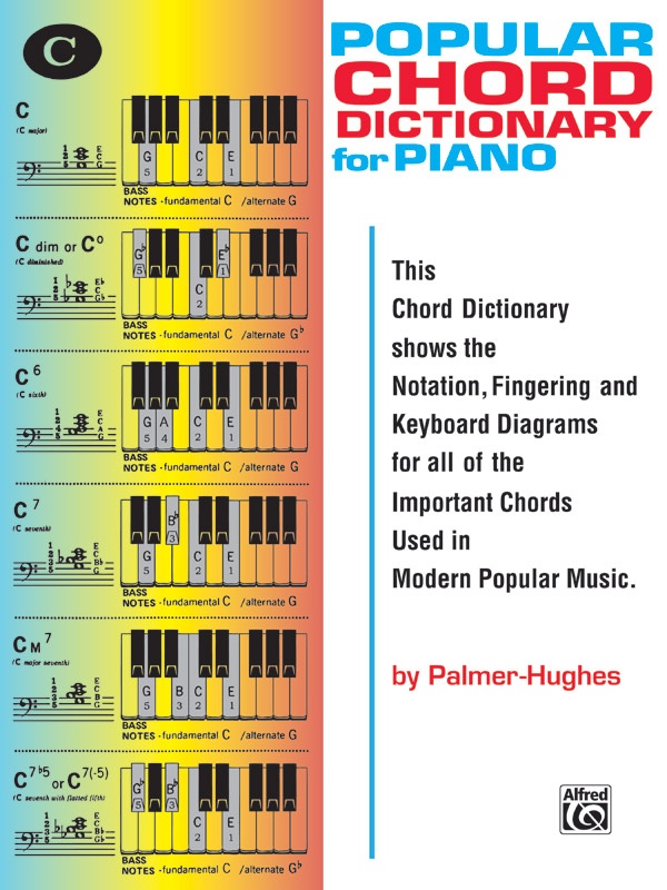 Popular Chord Dictionary For Piano Book