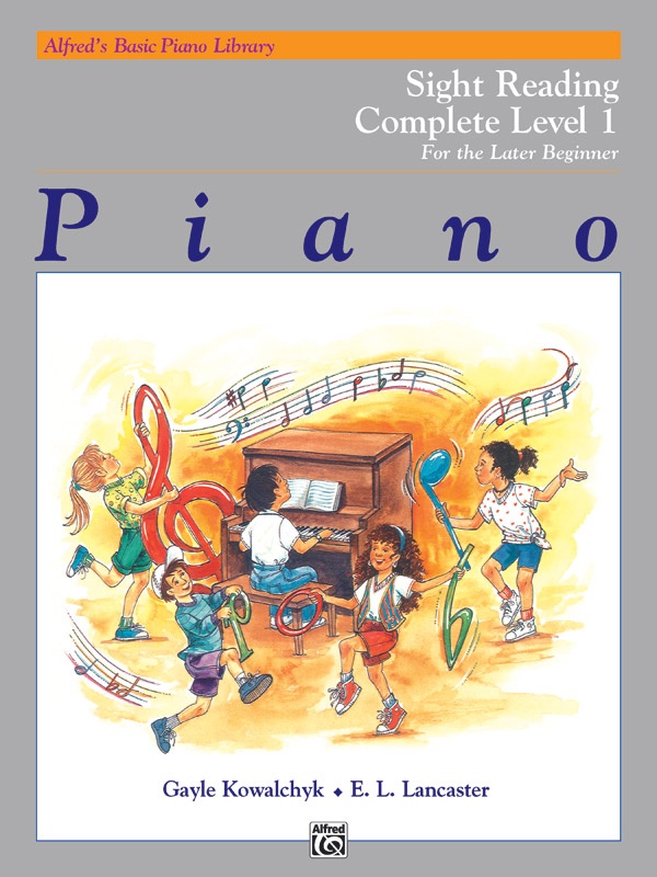 Alfred's Basic Piano Library: Sight Reading Book Complete Level 1 (1A/1B) For The Later Beginner Book