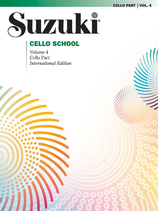Suzuki Cello School, Volume 4 International Edition Book