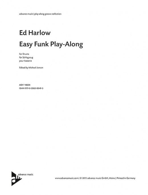 Easy Funk Play-Along Parts for Drums