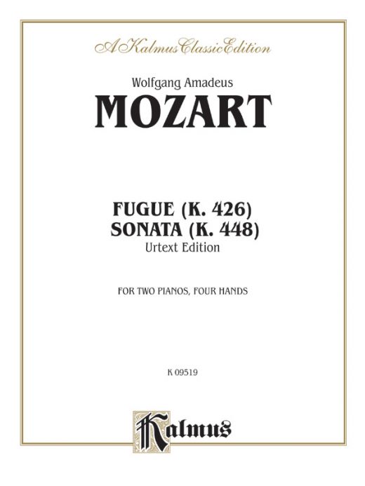 Fugue (K. 426) And Sonata (K. 448) Book