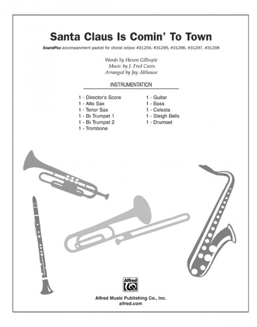 Santa Claus Is Comin' To Town Instrumental Parts
