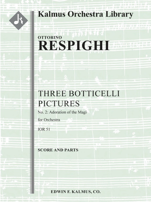 Three Botticelli Pictures (Botticelli Triptych): No. 2, Adoration Of The Magi (L'adorazione Dei Magi) Conductor Score & Parts