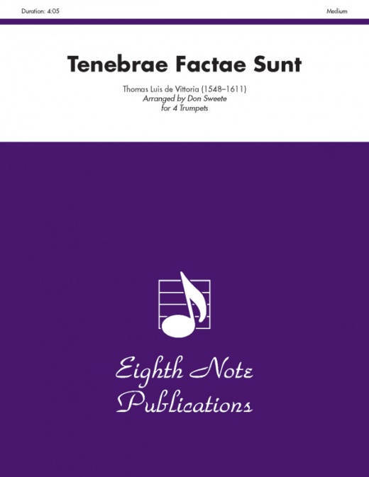 Tenebrae Factae Sunt Score & Parts