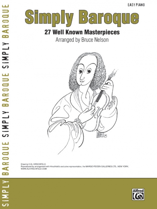 Simply Baroque 27 Well Known Masterpieces Book for Easy Piano