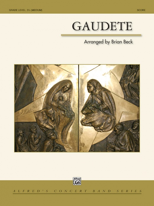 Gaudete Conductor Score - Alfred Concert Band - Brian Beck