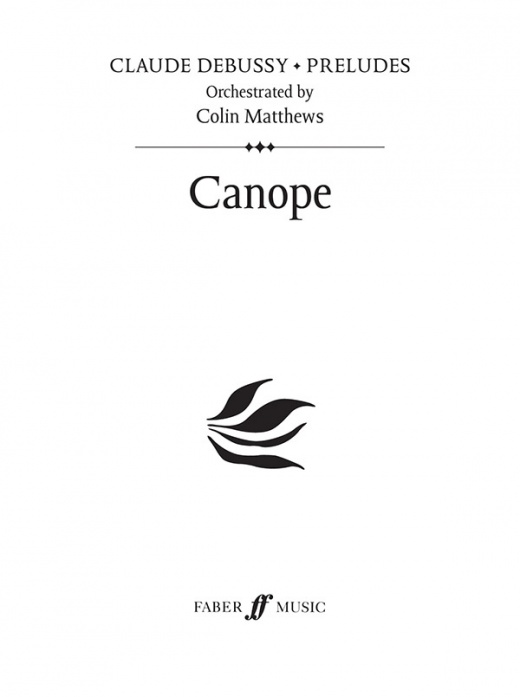 Canope Prelude 4 Study Score - Claude Debussy - Preludes