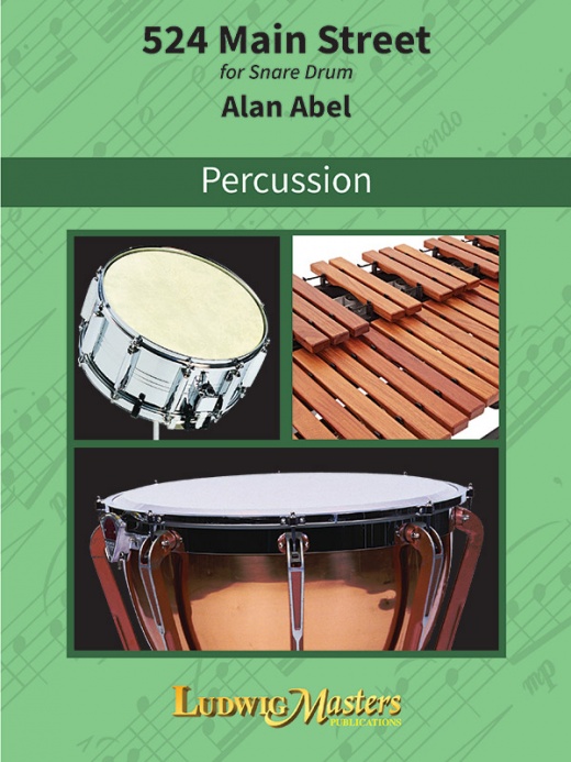 524 Main Street Book - Snare Drum Solo by Alan Abel