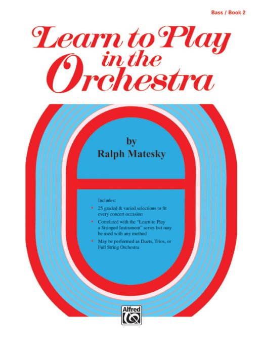 Learn To Play In The Orchestra, Book 2 - String Bass Music Book