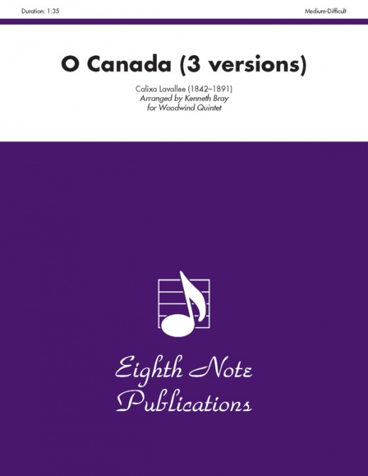 O Canada (3 Versions) Score & Parts