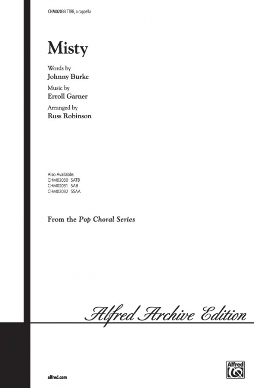 Misty Choral Octavo - Alfred Pop Choral Series