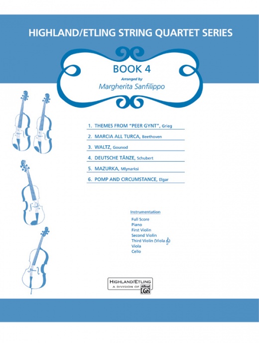 Highland/Etling String Quartet Series: Book 4 Score & Parts
