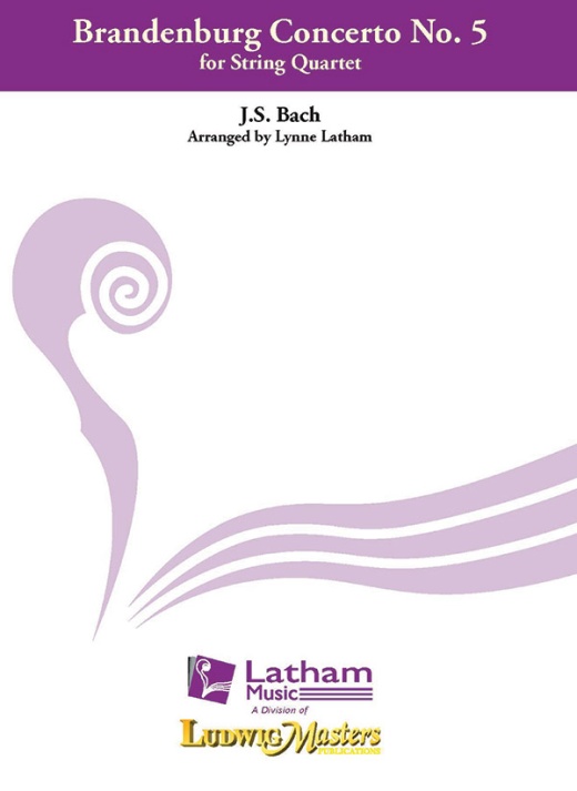 Brandenburg Concerto No. 5 For String Quartet - Conductor Score & Parts