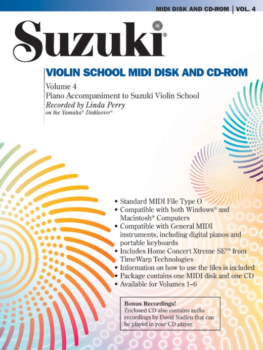 Suzuki Violin School, Volume 4 Midi Disk & Cd-Rom