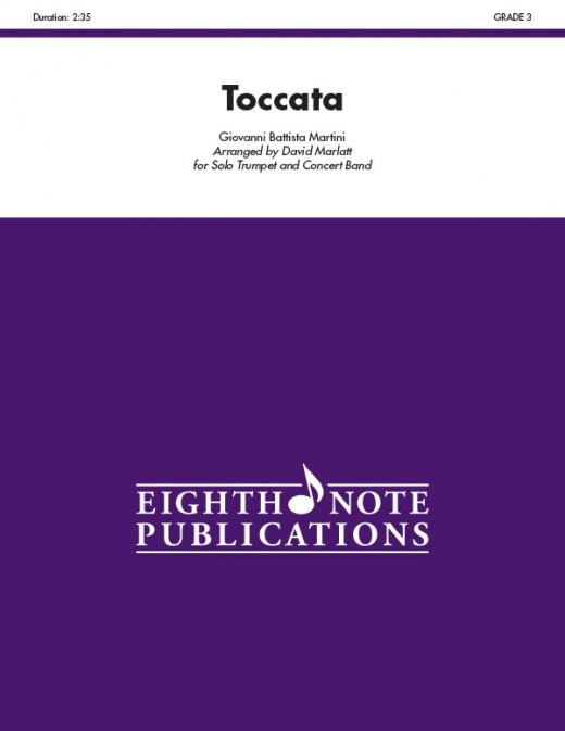 Toccata for Solo Trumpet and Concert Band Conductor Score & Parts
