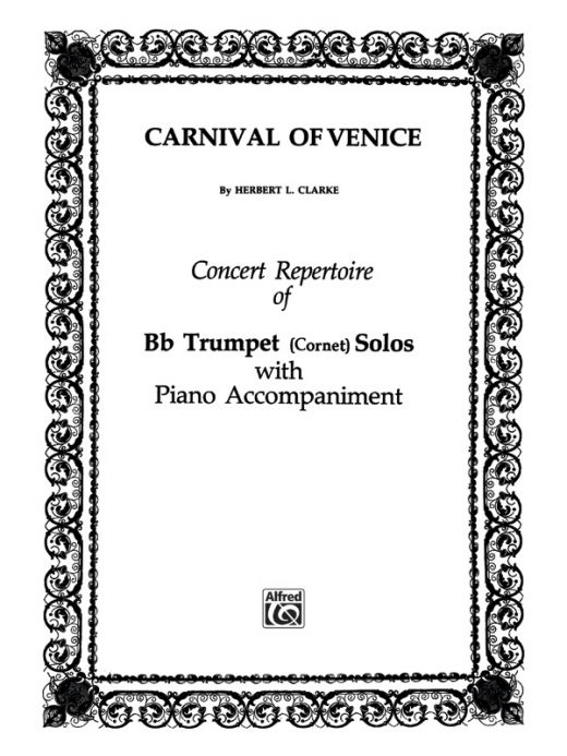 Carnival of Venice (Variations) Part(s) for Trumpet by Herbert L. Clarke - Buy Online