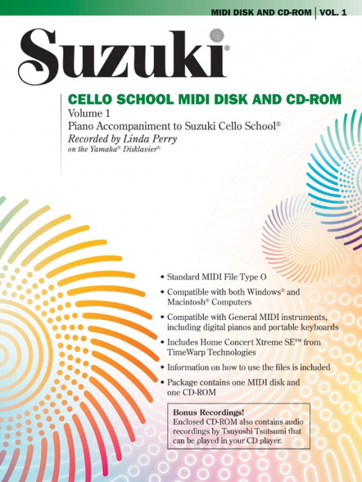 Suzuki Cello School, Volume 1 Midi Disk & Cd-Rom